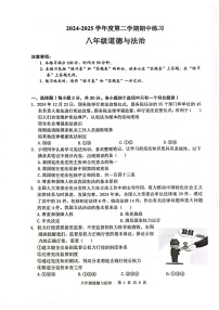 【8道期中】安徽省合肥市庐江县2024-2025学年八年级下学期4月期中道德与法治试题
