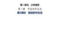 初中政治 (道德与法治)人教版（2024）七年级上册（2024）规划初中生活授课课件ppt
