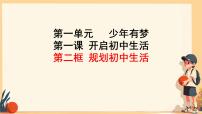 政治 (道德与法治)七年级上册（2024）规划初中生活图文ppt课件