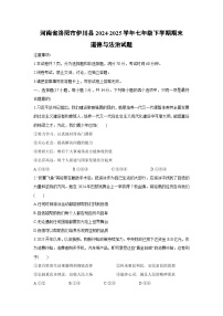 河南省洛阳市伊川县2024-2025学年七年级下学期期末道德与法治试卷