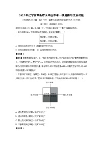 2025年辽宁省阜新市太平区中考一模[中考模拟]道德与法治试卷（解析版）