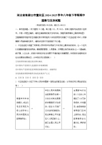河北省张家口市宣化区2024-2025学年八年级下学期期中道德与法治试卷（解析版）