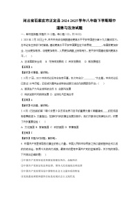 河北省石家庄市正定县2024-2025学年八年级下学期期中道德与法治试卷（解析版）