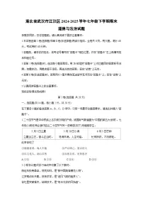 湖北省武汉市江汉区2024-2025学年七年级下学期期末道德与法治试卷