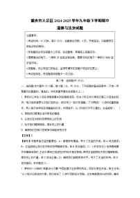 重庆市大足区2024-2025学年九年级下学期期中道德与法治试卷（解析版）