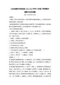 山东省德州市武城县2024-2025学年八年级下学期期中真题道德与法治试卷（解析版）