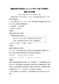 福建省漳州市漳浦县2024-2025学年八年级下学期期中真题道德与法治试卷（解析版）