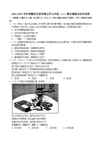 【9道期末】安徽省合肥市蜀山区2024-2025学年九年级上学期期末道德与法治试卷
