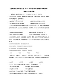 湖南省岳阳市平江县2024-2025学年七年级下学期期末道德与法治试卷