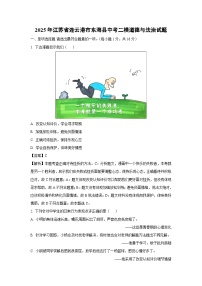 2025年江苏省连云港市东海县中考二模道德与法治试卷（解析版）