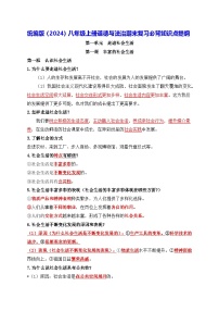 统编版（2024）八年级上册道德与法治期末复习必背知识点提纲 学案