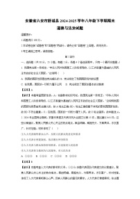 安徽省六安市舒城县2024-2025学年八年级下学期期末道德与法治试卷（解析版）