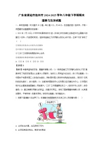 广东省清远市连州市2024-2025学年八年级下学期期末道德与法治试卷（解析版）