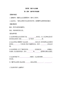 政治 (道德与法治)八年级上册（2024）维护秩序靠规则优秀学案设计