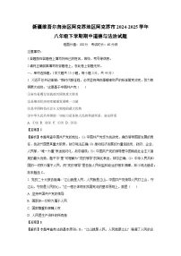 新疆维吾尔自治区阿克苏地区阿克苏市2024-2025学年八年级下学期期中道德与法治试卷（解析版）