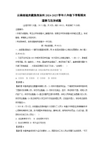 云南省迪庆藏族自治州2024-2025学年八年级下学期期末道德与法治试卷（解析版）