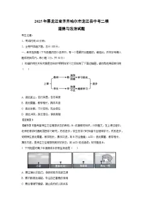 2025年黑龙江省齐齐哈尔市龙江县中考二模试题道德与法治试卷（解析版）