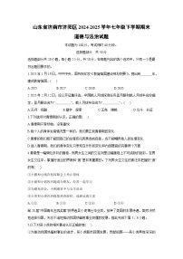 山东省济南市济阳区2024-2025学年七年级下学期期末试题道德与法治试卷