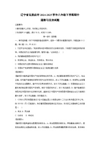 辽宁省瓦房店市2024-2025学年八年级下学期期中道德与法治试题（解析版）