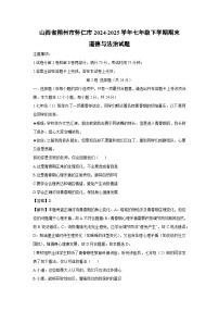 山西省朔州市怀仁市2024-2025学年七年级下学期期末道德与法治试题（解析版）