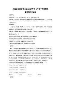 河南省三门峡市2024-2025学年七年级下学期期末道德与法治试题（解析版）