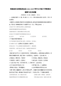 海南省乐东黎族自治县2024-2025学年七年级下学期期末道德与法治试题