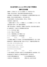 河北省辛集市2024-2025学年七年级下学期期末道德与法治试卷