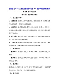 政治 (道德与法治)八年级上册（2024）维护秩序靠规则教案