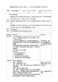 人教版（2024）九年级上册走向共同富裕教学设计