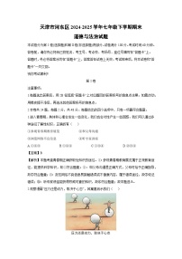 天津市河东区2024-2025学年七年级下学期期末道德与法治试卷（解析版）