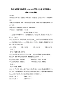 陕西省渭南市临渭区2024-2025学年七年级下学期期末道德与法治试卷（解析版）