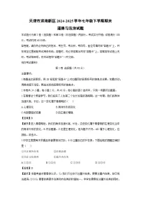 天津市滨海新区2024-2025学年七年级下学期期末道德与法治试卷（解析版）