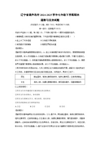 辽宁省葫芦岛市2024-2025学年七年级下学期期末道德与法治试卷（解析版）