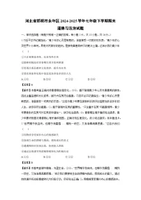 河北省邯郸市永年区2024-2025学年七年级下学期期末道德与法治试卷（解析版）