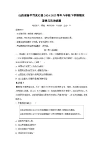 山西省晋中市灵石县2024-2025学年八年级下学期期末道德与法治试卷（解析版）