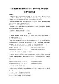 山东省德州市乐陵市2024-2025学年八年级下学期期末道德与法治试卷（学生版）