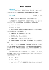 初中政治 (道德与法治)凝聚价值追求精品练习