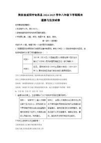 陕西省咸阳市旬邑县2024-2025学年八年级下学期期末道德与法治试卷（学生版）