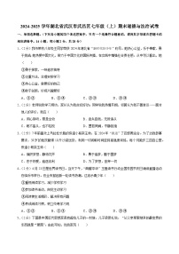 湖北省武汉市武昌区2024-2025学年七年级上学期期末道德与法治试卷