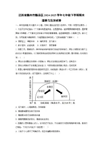 江西省赣州市赣县区2024-2025学年七年级下学期期末道德与法治试卷（学生版）