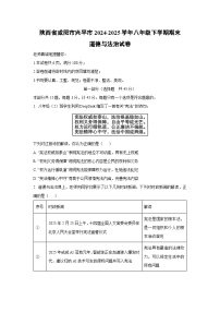 陕西省咸阳市兴平市2024-2025学年八年级下学期期末道德与法治试卷（学生版）
