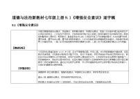 政治 (道德与法治)七年级上册（2024）增强安全意识教案