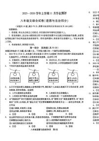 辽宁省沈阳市浑南区 2025-2026学年八年级上学期期中考试道德与法治试卷