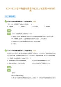 2024_2025学年新疆吐鲁番市初三上学期期中政治试卷(详解版)