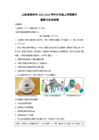 山西省朔州市2025-2026学年九年级上学期期中道德与法治试卷（学生版）