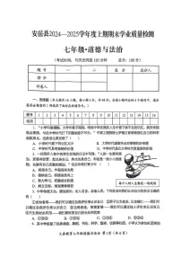 四川省资阳市安岳县2024-2025学年七年级上学期1月期末道德与法治试题