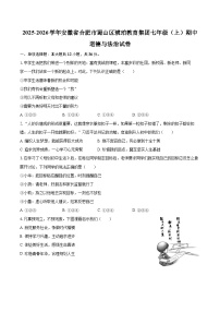 2025-2026学年安徽省合肥市蜀山区琥珀教育集团七年级（上）期中道德与法治试卷-自定义类型
