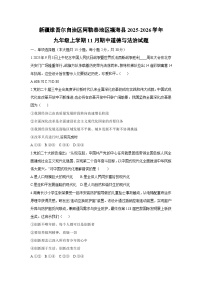 新疆维吾尔自治区阿勒泰地区福海县2025-2026学年九年级上学期11月期中道德与法治试卷（学生版）