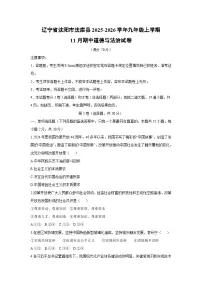 辽宁省沈阳市法库县2025-2026学年九年级上学期11月期中道德与法治试卷（学生版）