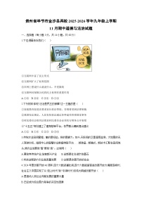 贵州省毕节市金沙县两校2025-2026学年九年级上学期11月期中道德与法治试卷（学生版）